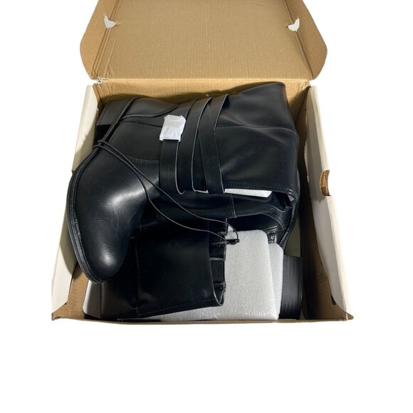 St. John's Bay: Women's Douglas Riding Black Tall Zip Boots Size 6.5 US MED - Picture 8 of 10